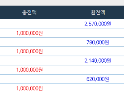 얀카지노 환전후기 ㅋㅋ 잃은거 복구도하고 용돈도 가져왔네요