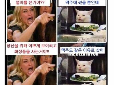 맥주를 잔뜩 구매한 남편