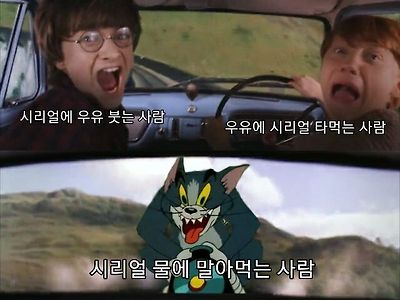 우유에 시리얼 붓기 vs 시리얼에 우유 붓기