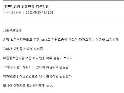 실시간 러시아 관광객 근황
