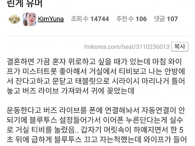 야동 보려다 와이프한테 걸린 펨코인