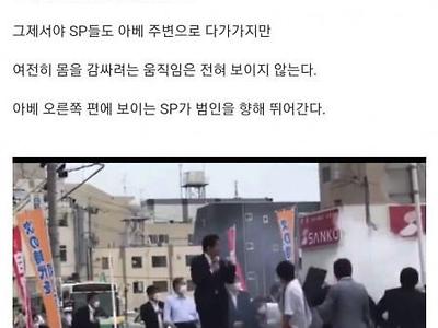 아베 피격 당시 일본 경호원의 문제점