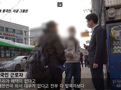 한국에서 일하는 중국인들의 분노