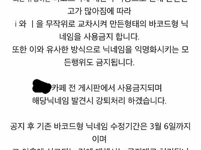 혼돈의 시기에 걸러야 할 닉네임 유형