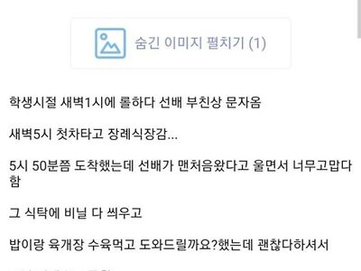 어느 디씨인의 장례식 썰