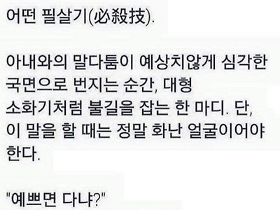 필살기.