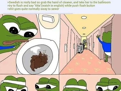 청소아줌마한테 똥자랑하기