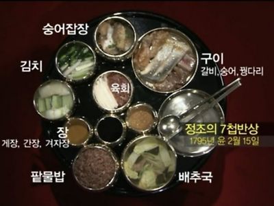 조선 정조의 7첩 반상