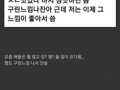 요즘 애들은 안쓰는말