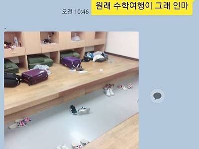 수학여행이 군대같아서 집가고 싶은 여학생.jpg