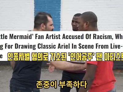 인종차별로 기소된 인어공주 팬 아티스트