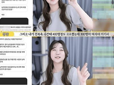 400명 고소했는데 75%가 여자