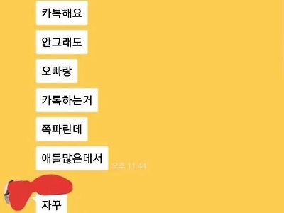 카톡 한줄로 14줄 대답 받기