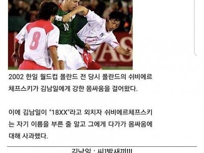 월드컵 도중에 대놓고 비매너 했는데 사과 받은 선수