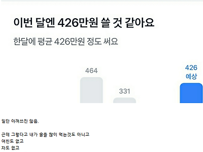 ??? : 실수령 월 500 독신인데 남는게 별로 없음