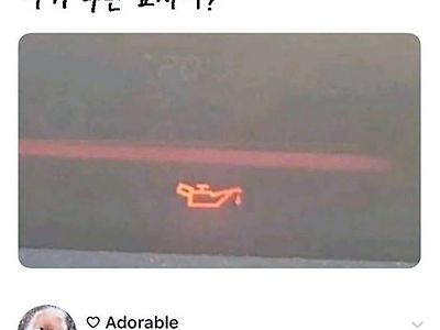 ??? : 자동차에 이거 무슨 표시야??