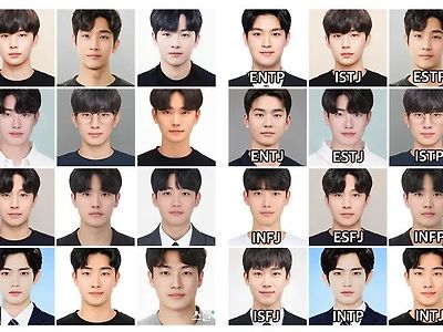 AI가 만든 MBTI 유형별 남자 얼굴