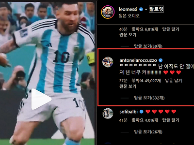 최근 메시 인스타 아내 댓글.jpg