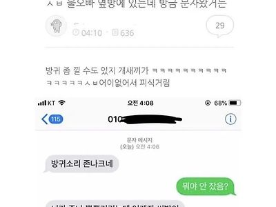 친오빠 문자