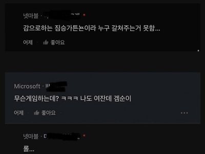 게임 너무 잘해서 남친에게 차인 눈나