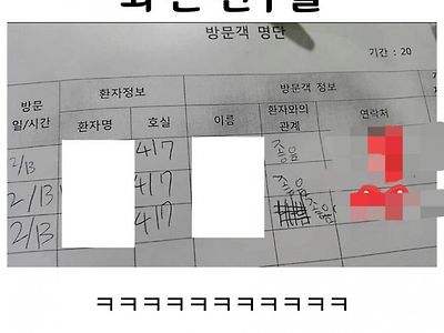 병문안 처음 오는 친구들