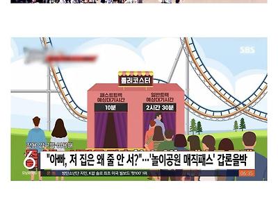 현재 이슈 중인 놀이공원 매직패스권 갑론을박