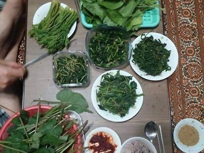 호불호 갈리는 아침밥상.