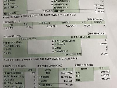 택배기사 월급 공개