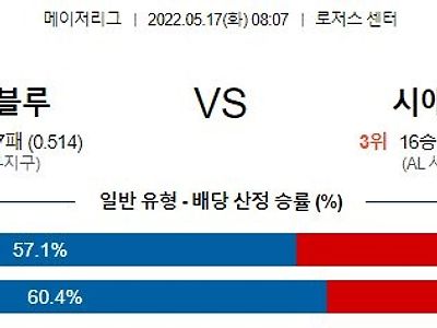 【MLB】 5월17일 토론토 vs 시애틀