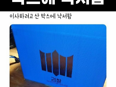 압수수색 당하는 느낌에 이사박스