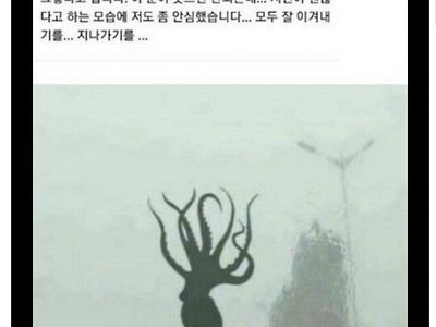 태풍때문에....