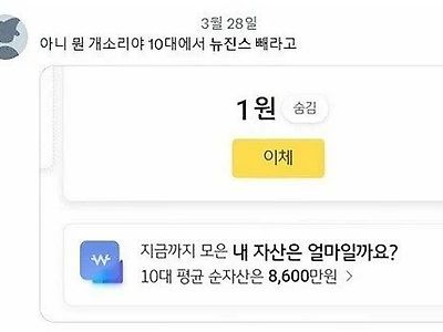 요즘 10대 평균 순자산 8600만원 ㄷㄷ..