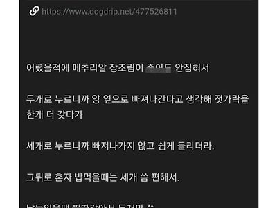 젓가락 3개 써서 밥먹는 사람 ㄷㄷㄷㄷ...gif