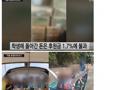 아동후원금 128억 삥땅친 단체