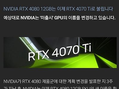 아앗! RTX 4080 12G의 상태가?!