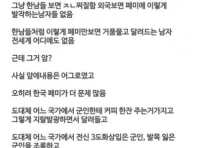 한국 남자들이 유독 페미에 적대적인 이유.jpg