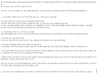 (디씨펌)가성비 최고값 영어회화 공부법 外