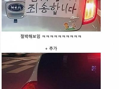 와이프 운전연수 짤 특이점