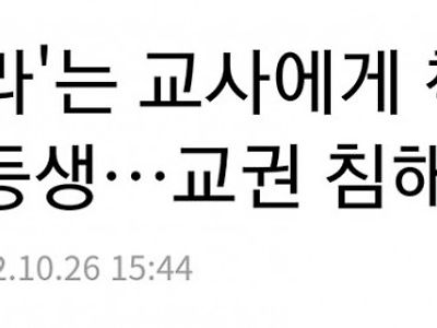 요즘 교사가 힘든 이유