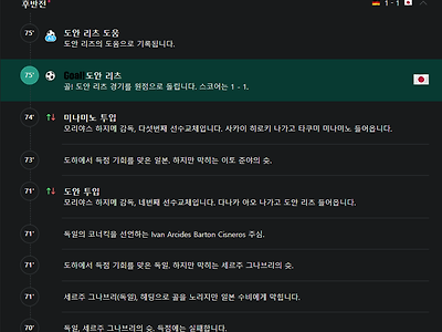 독일전 도안리츠 1골1도움!!!~~~~~~