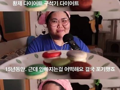 안해본 다이어트가 없지만 결국 다이어트 포기