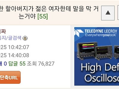 젊은 여자한테 자꾸 말거는 할아버지