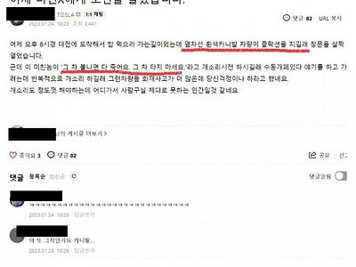 봉변 당한다는 전기차 차주들 근황