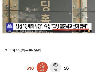 여성들이 결혼을 기피하는 이유