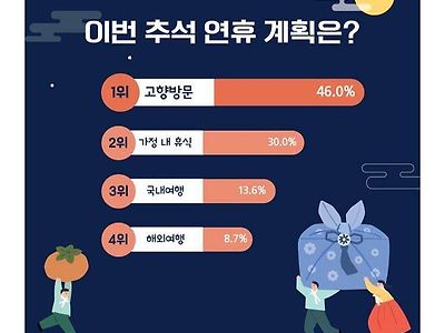 추석 계획 통계