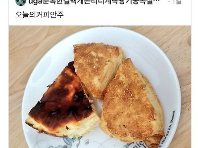 오늘의 커피안주