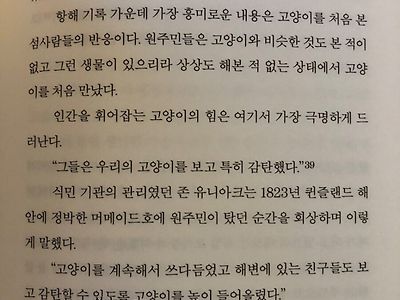 고양이를 난생 처음 본 섬사람들