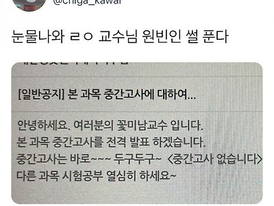 교수님 원빈인 썰 푼다