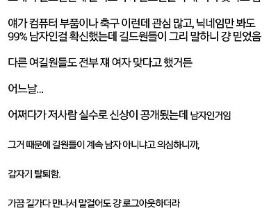 게임길드 전체가 넷카마였던 썰