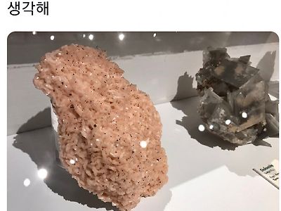 보석박물관에 전시된 어떤 광물의 정체